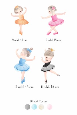 Küçük Balerinler Çocuk Odası Stickerı