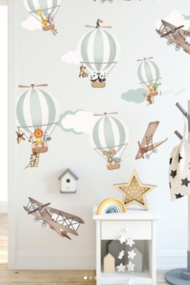 Neşeli Gökyüzü Çocuk Odası Stickerı