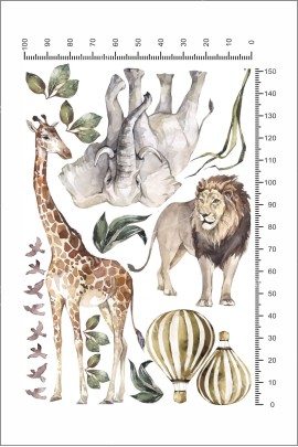 Vintage Safari Çocuk Odası Stickerı