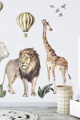 Vintage Safari Çocuk Odası Stickerı