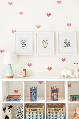 Watercolor Kalpler Çocuk Odası Stickerı