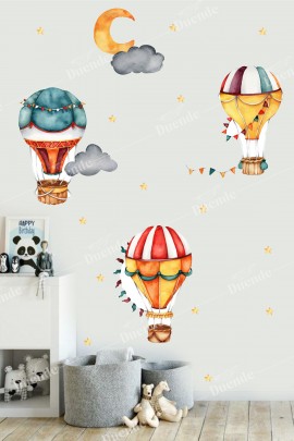 Gökkuşağı Balonları Çocuk Odası Duvar Stickerı