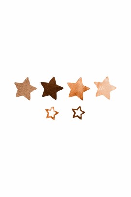 Kahverengi Yıldızlar Çocuk Odası Duvar Stickerı