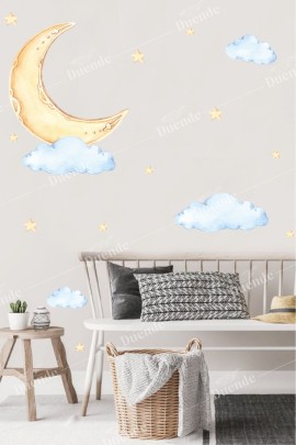 Mavi Gökyüzü Çocuk Odası Duvar Stickerı