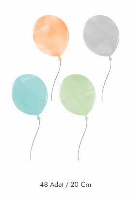 Renkli Balonlar Çocuk Odası Stickerı