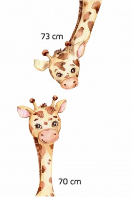 Sevimli Zürafalar Çocuk Odası Duvar Stickerı