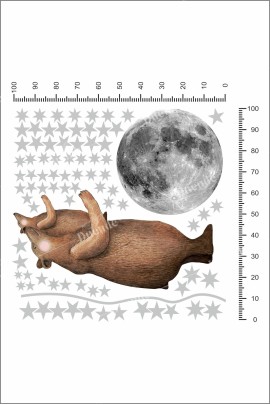 Yavrulu Kahverengi Bear Çocuk Odası Stickerı