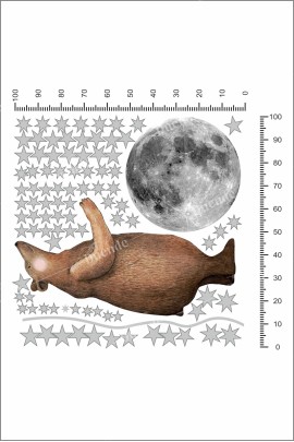 Kahverengi Bear Çocuk Odası Stickerı